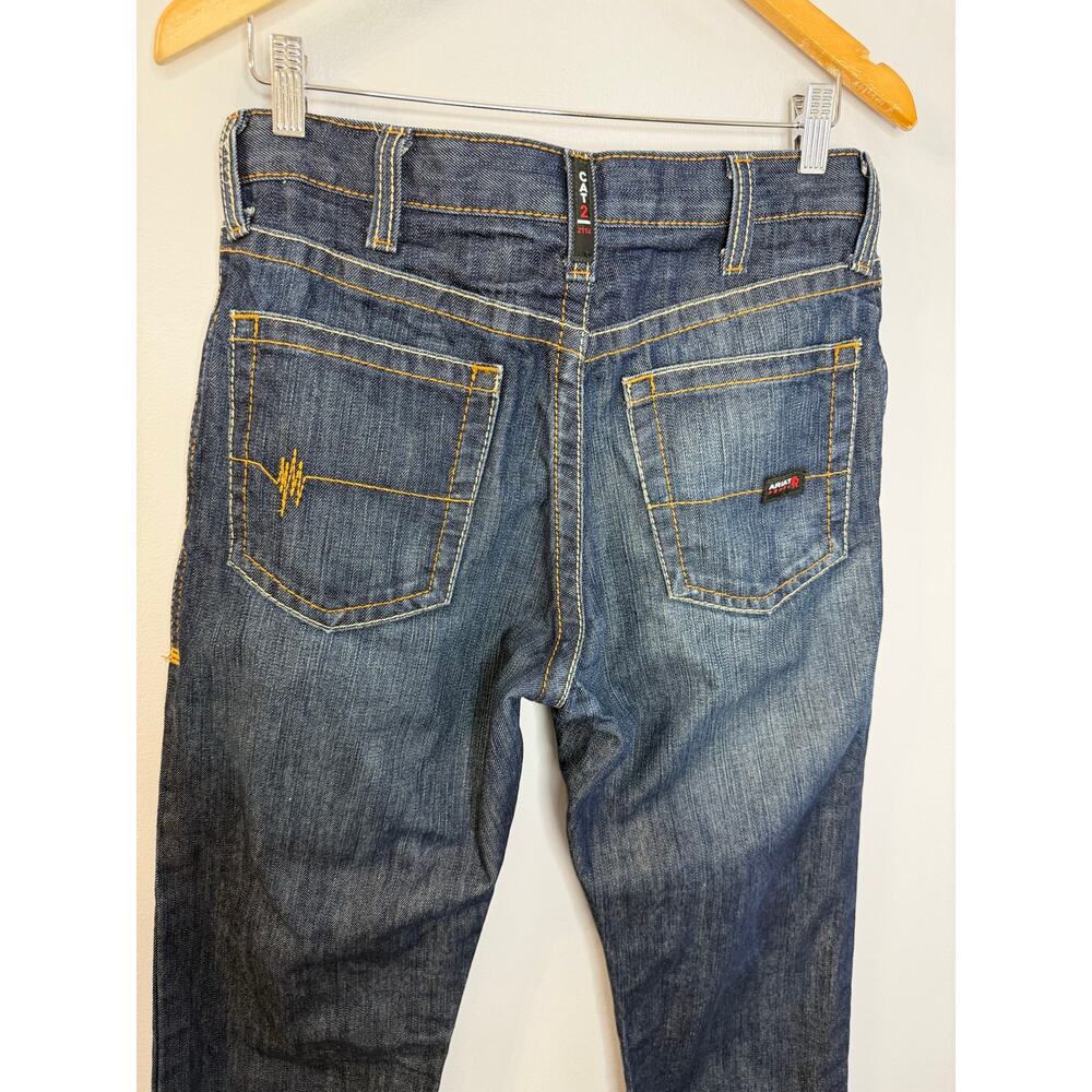 Ariat Men's Flame Resistant M4 Relaxed Boundary Boot Cut Jean Blue Sz 30x30 - Picture 13 of 13